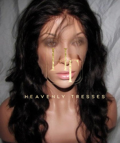 100% Virgin Body Curl Human Hair Lace Front Wig Keisha