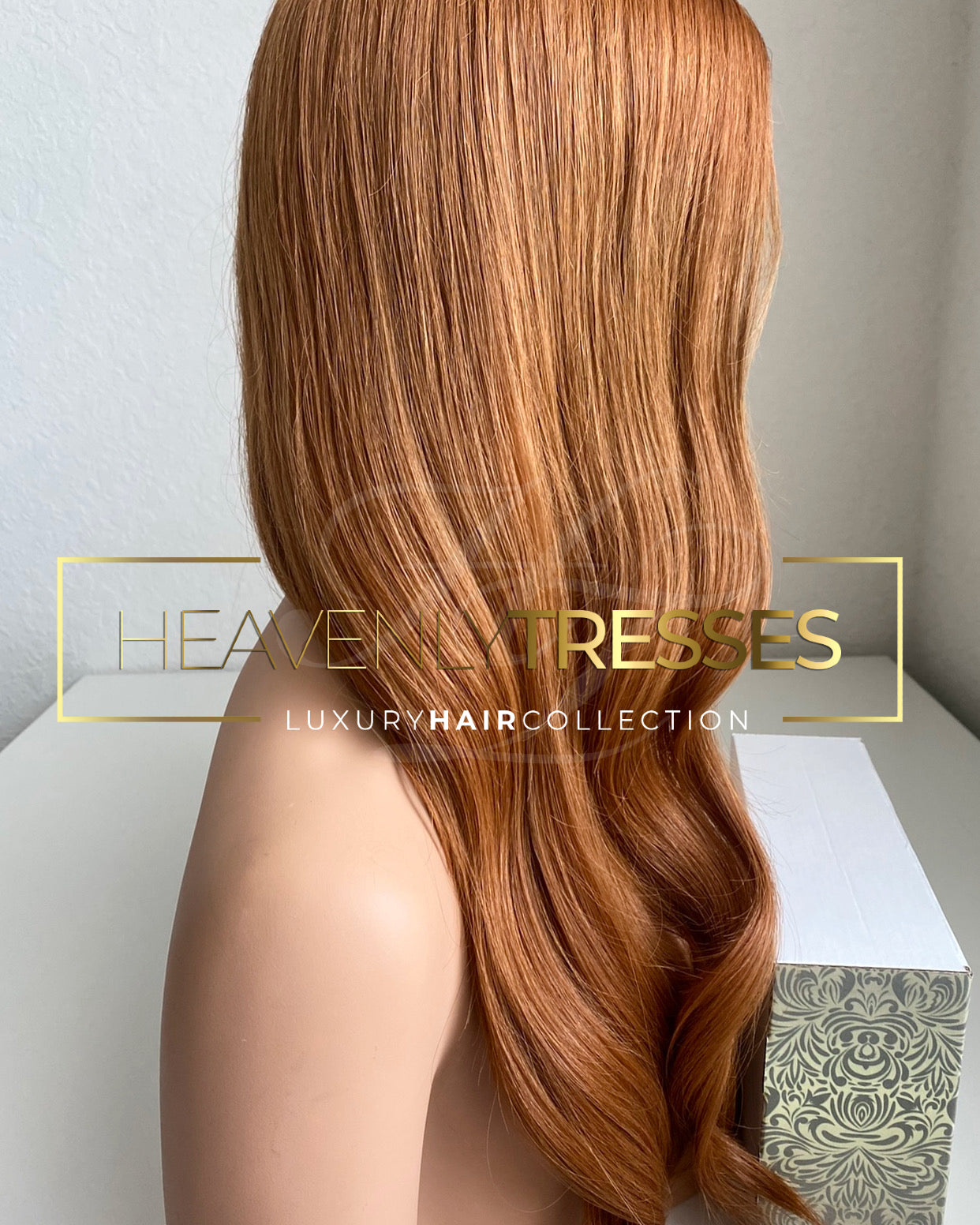 European Wig: Natural Red/Light Auburn Natural Loose Wave - "Ariel"