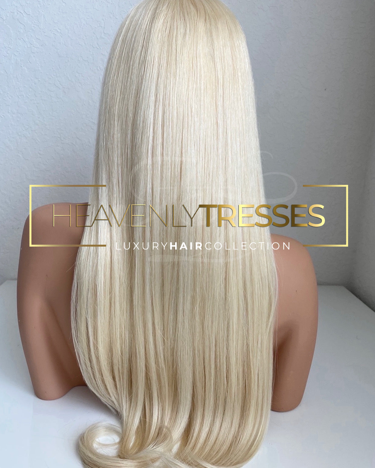 European Wig: Ash Blonde Silky Straight - "Melissa"
