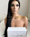 Custom Lace Wig: Natural Straight Jet Black - &quot;Nia&quot; [Made-to-Order]