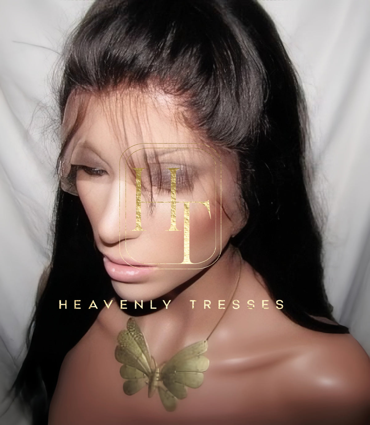 100 Percent Virgin Light Yaki Straight African American Human Hair Lace Front Wig for Black Women- Rachel