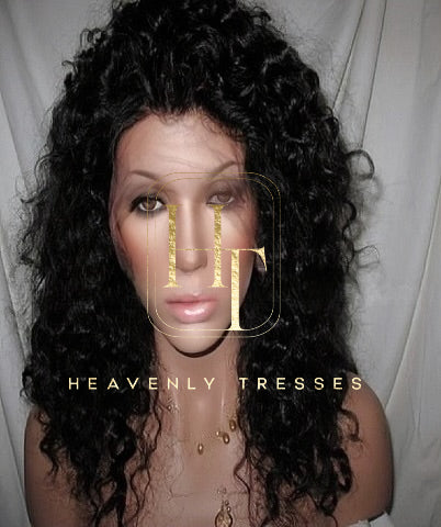 100% Virgin Afro Curl Human Hair Lace Front Wig Ashley