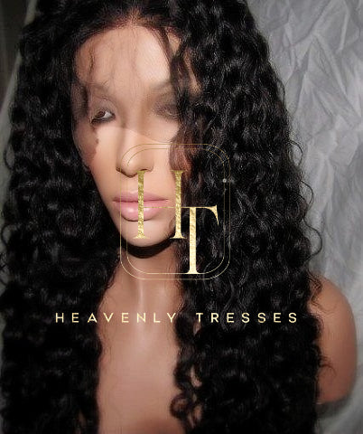 100% Virgin Deep Curl Human Hair Lace Front Wig Renee