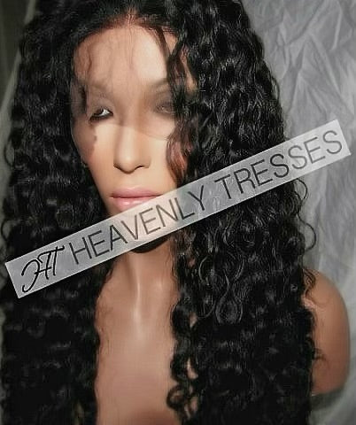 Beautiful Virgin Deep Curly Human Hair Wig Exyhair 180% density Virgin Human Hair Deep Curly Lace  main image 3