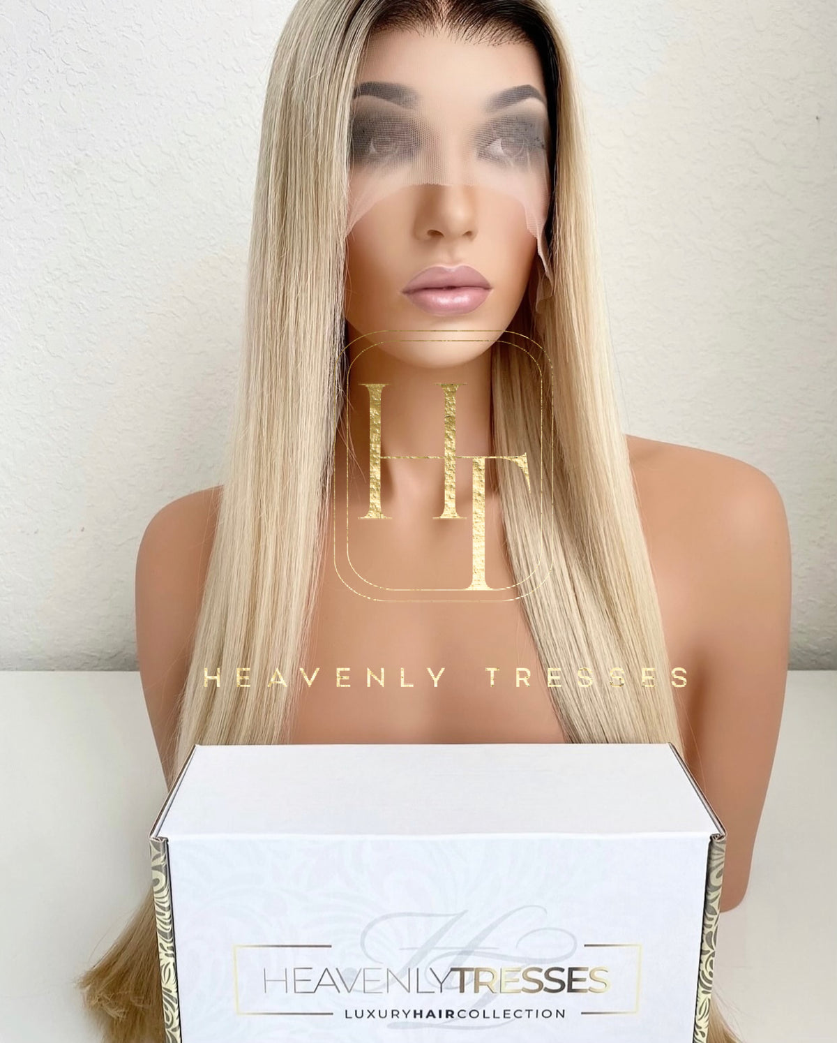 Ash Blonde Luxury European Human Hair Wig for Women