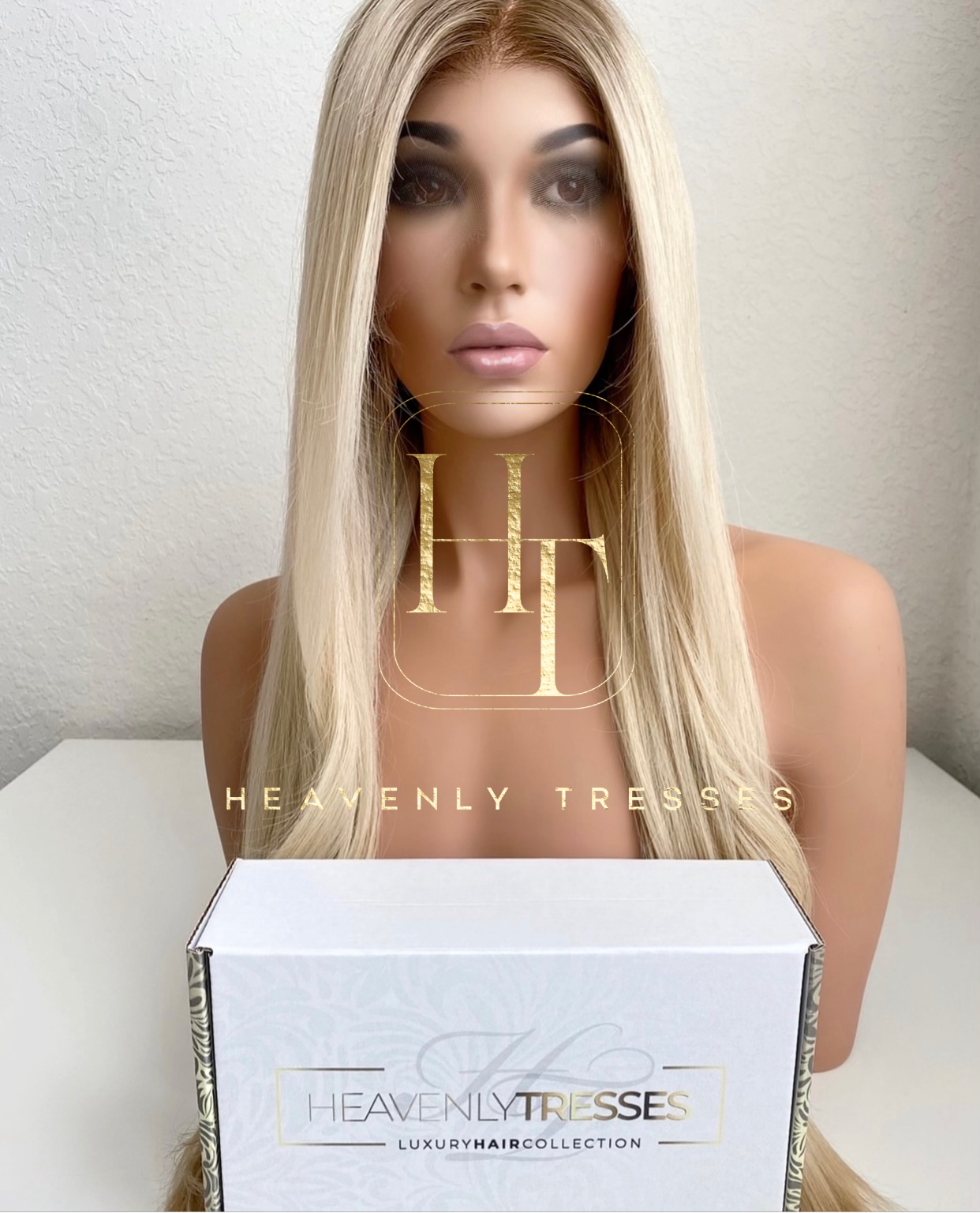 Best European Human Hair Wig Online: Blonde ombre' with shadow Roots