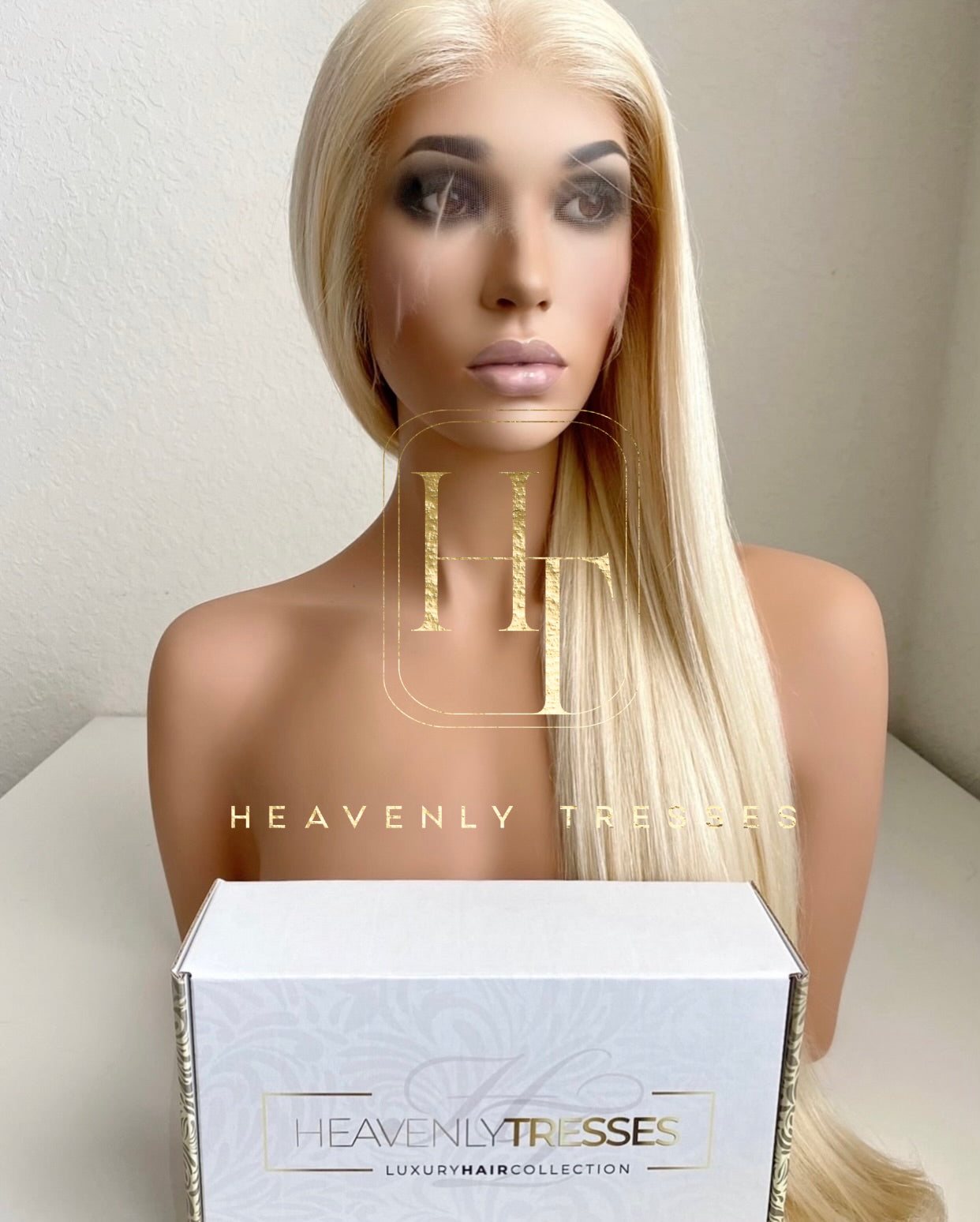 Finest European Hair Wig Ash Blonde Silky Straight