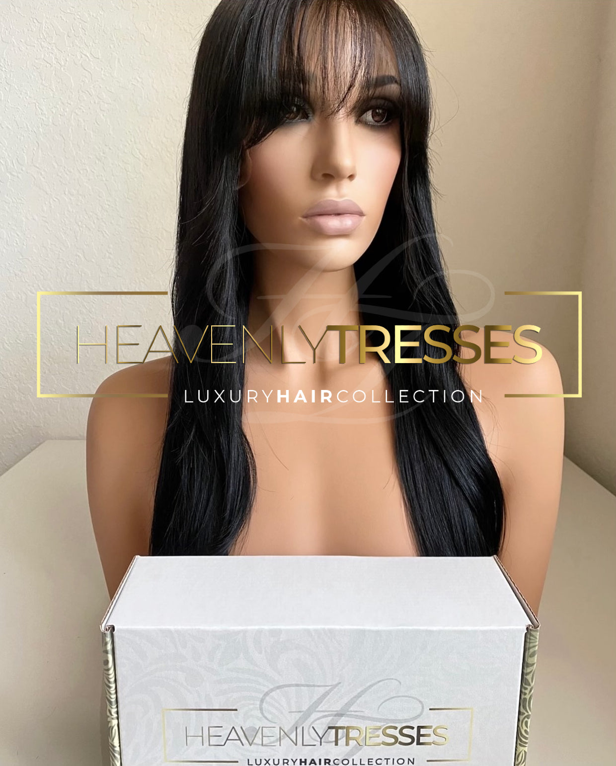 Raw Virgin Cambodian Natural Straight Wig Color Jet Black