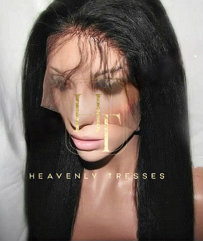 Virgin Kinky Straight 100 Percent Virgin Hair Human Lace Front Wig For Online For Black Women - Toni