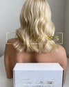 European Wig: Bronde Roots w/ Bleach Blonde Ombre&#39; Short Bob - &quot; Shelby &quot; [Made-to-Order]