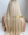 European Wig: Blonde with Light Ash Brown Rooted Ombre&#39; - &quot;Nicole&quot; [Made-to-Order]